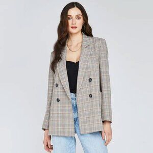 Gentle Fawn Plaid Boyfriend Style Blazer